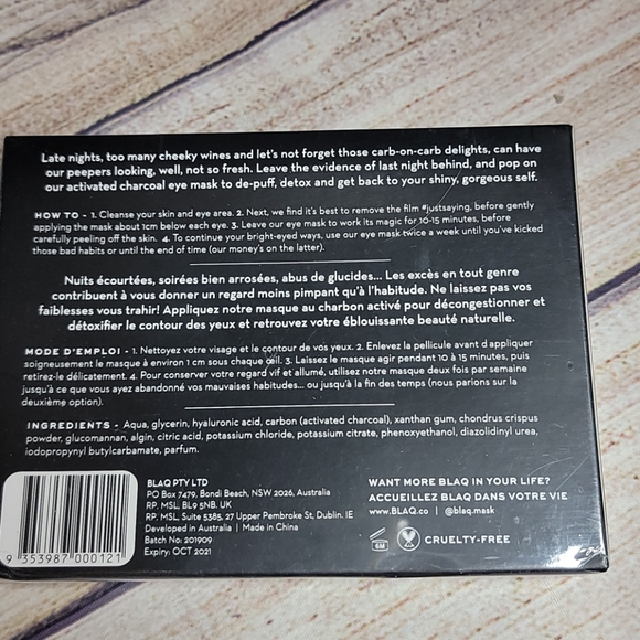 Blaq eye masks - Picture 2 of 2